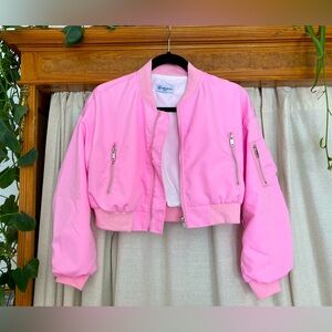 Girls Pink Bomber Jacket💖